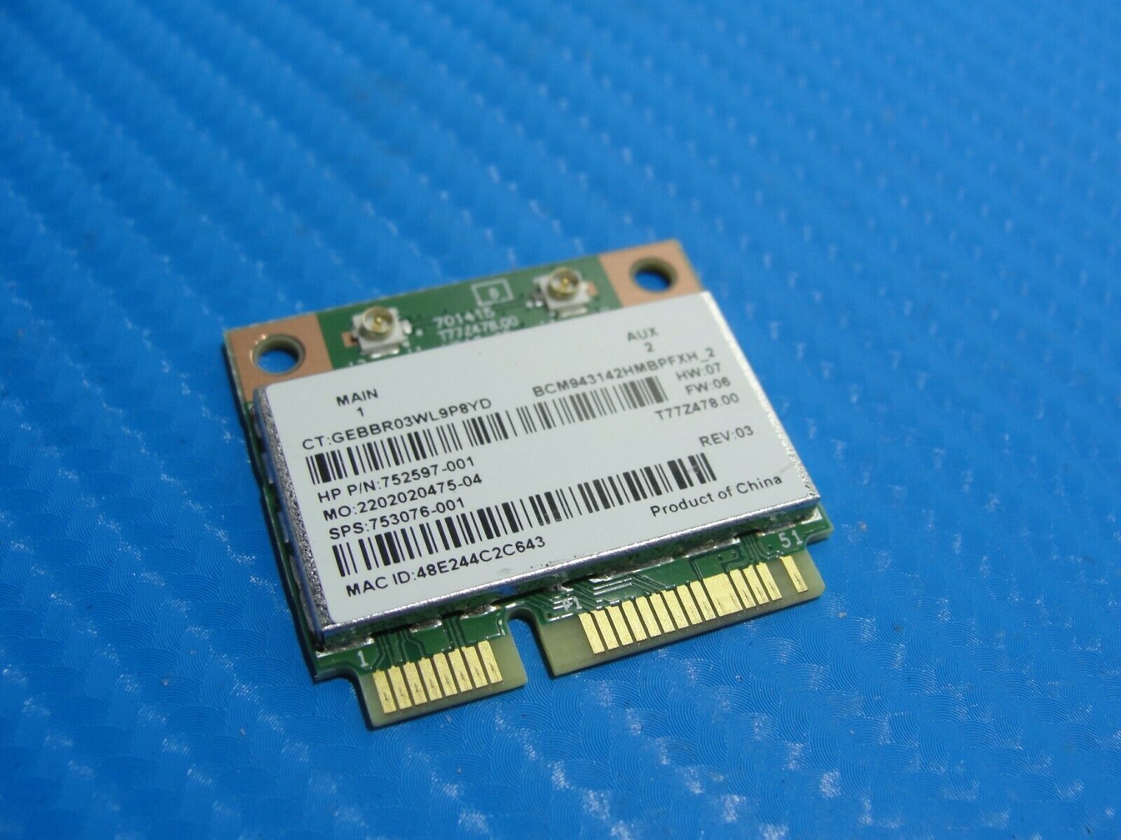 HP Envy 850-150QE Genuine Desktop WiFi Wireless Card BCM943142HM HP