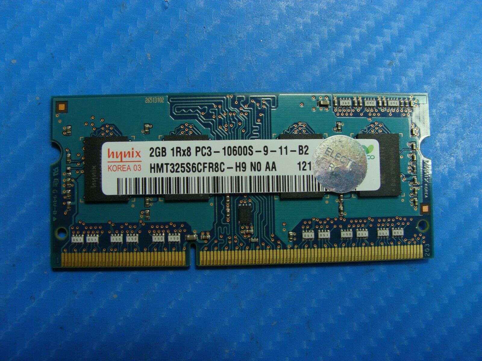 MacBook Pro A1278 Hynix 2GB 1Rx8 PC3-10600S Memory RAM SO-DIMM HMT325S6CFR8C-H9 - Laptop Parts - Buy Authentic Computer Parts - Top Seller Ebay