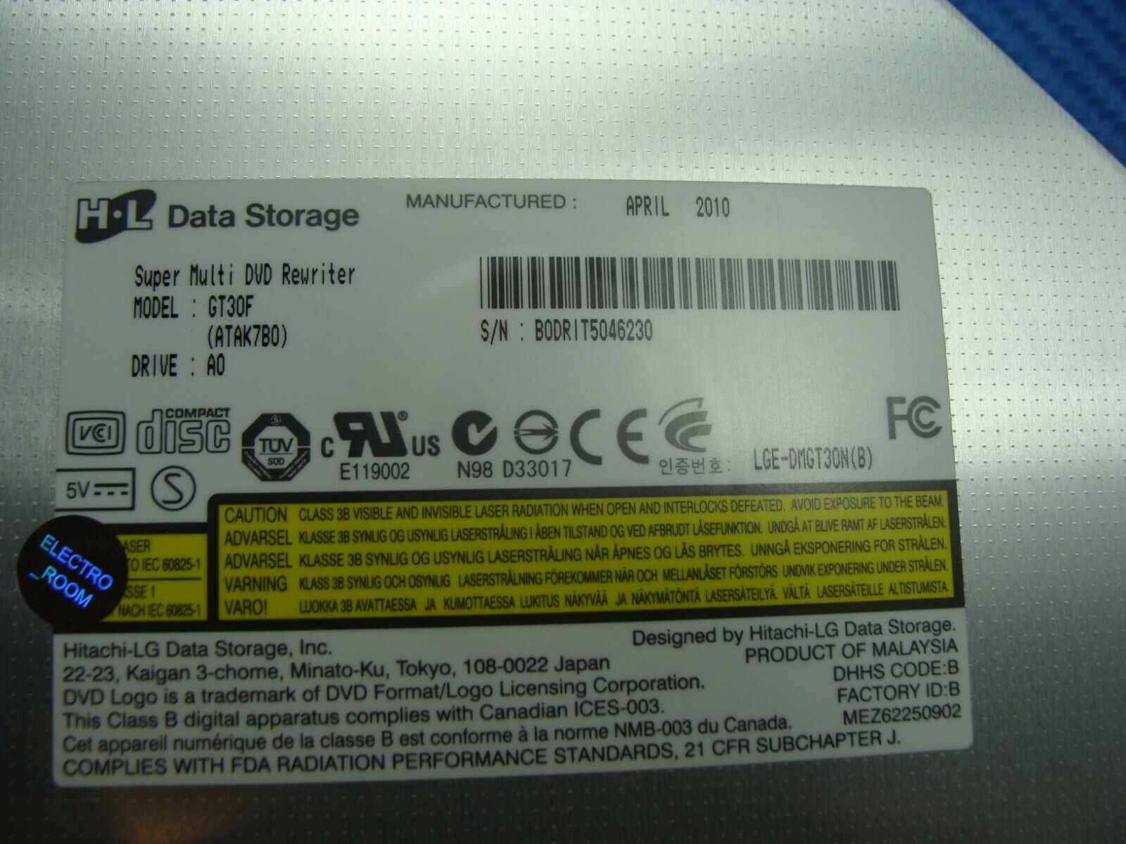 Toshiba Satellite L655D-S5050 15.6