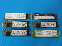 LOT of 6x Internal 1TB 1000 GB PCIe NVMe M2 2280 Solid State Drive SSD MIX BRAND