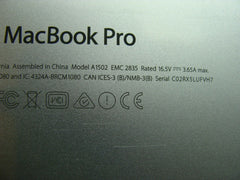 MacBook Pro 13" A1502 2015 MF841LL OEM Bottom Case Silver 923-00503 Apple