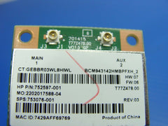 HP Stream 13.3" 13-C002DX Wireless Wifi Card BCM943142HM 752597-001 753076-001 HP