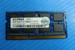 MacBook A1278 Elpida 4Gb 2Rx8 Memory Ram So-Dimm pc3-12800s ebj41uf8bdu0-gn-f 