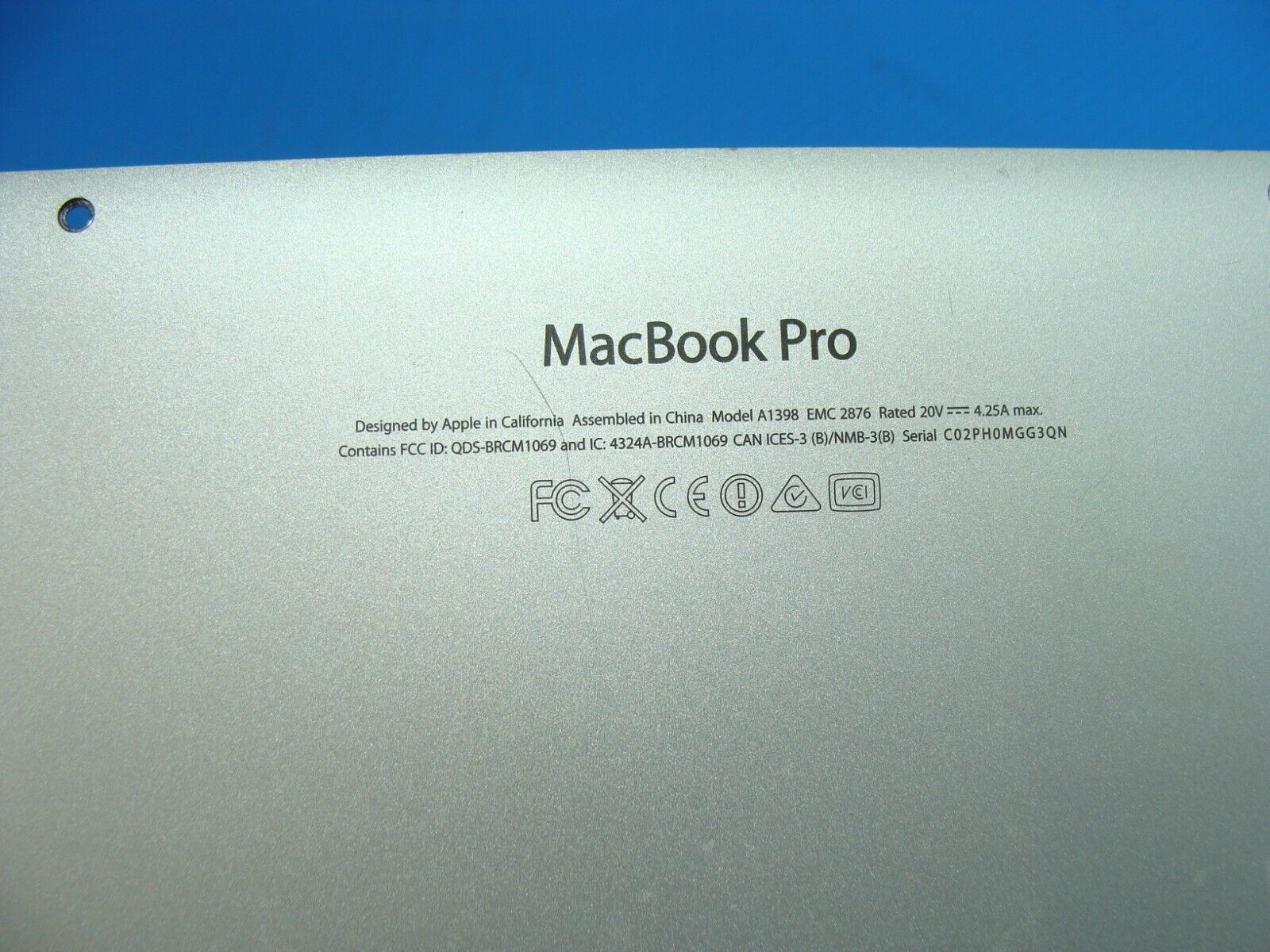 MacBook Pro A1398 15