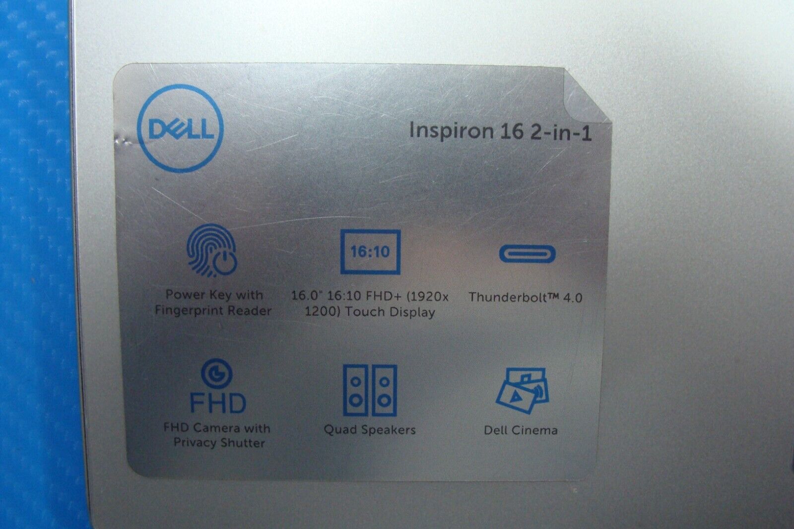 Dell Inspiron 16 7620 2-in-1 16 Genuine Palmrest w/Keyboard Touchpad MN1PK