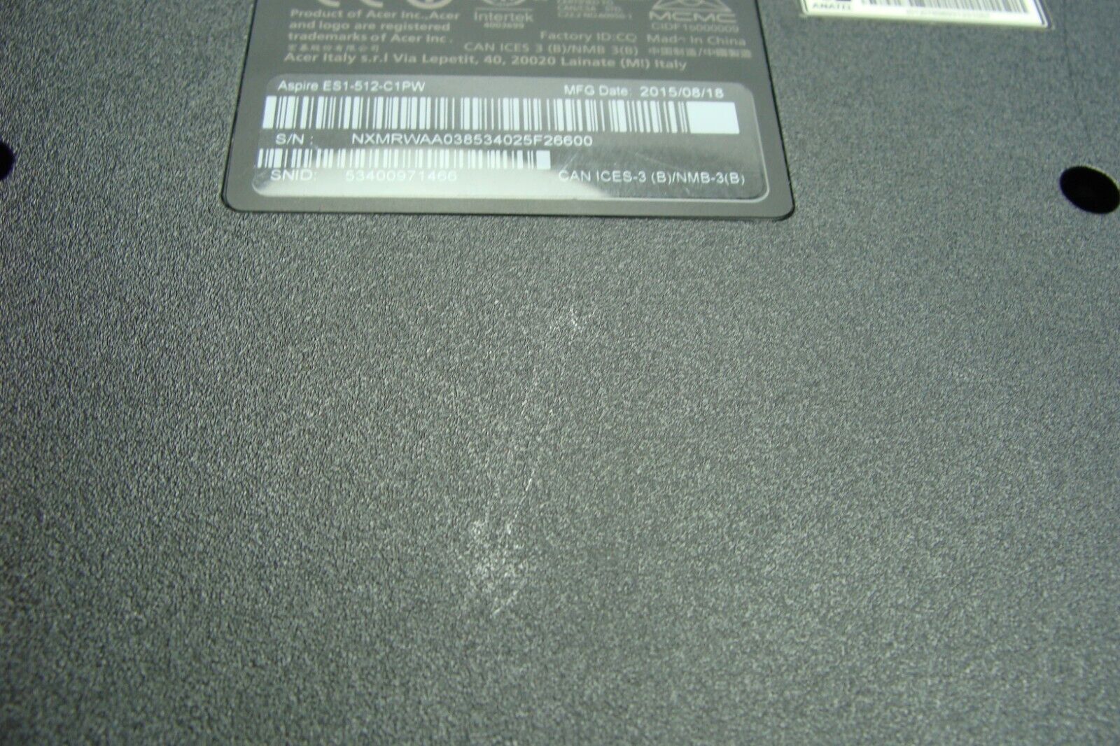 Acer Aspire ES1-512-C1PW 15.6