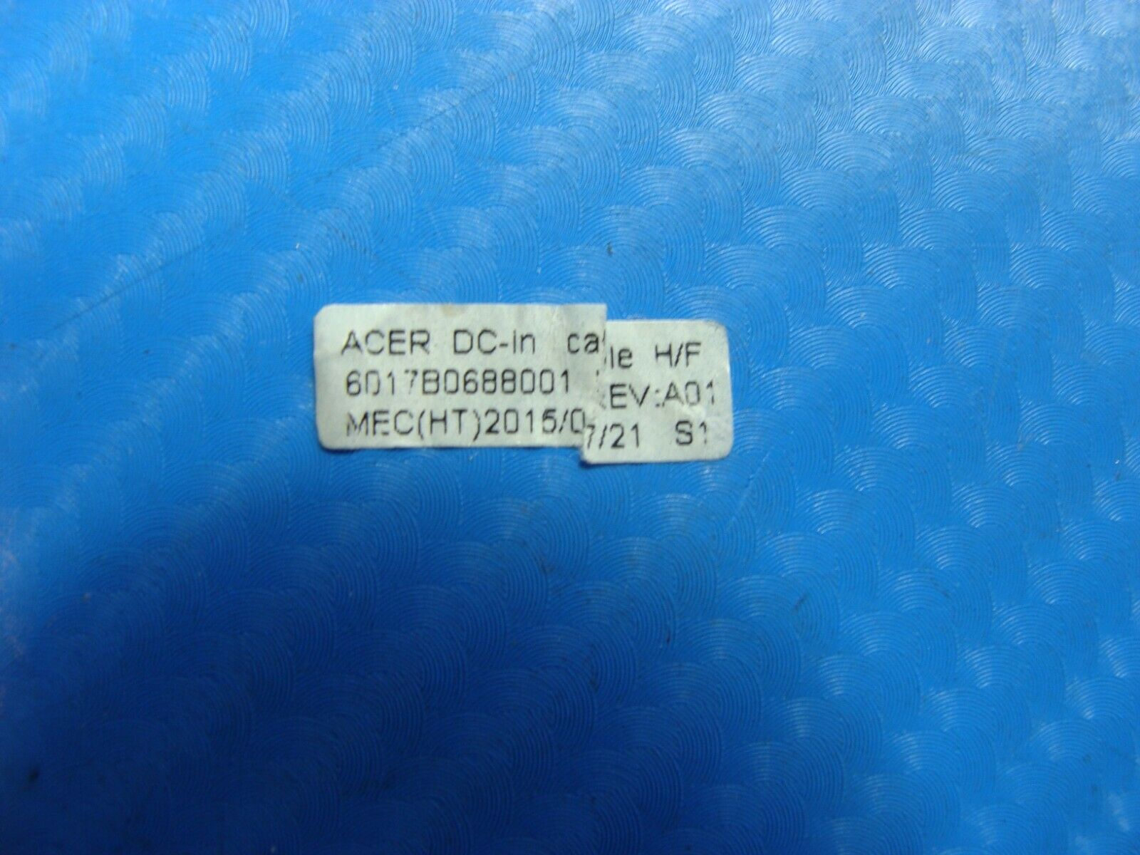 Acer Aspire One Cloudbook AO1-131-C9RK DC In Power Jack w/Cable 6017b0688001 Tested Laptop Parts - Replacement Parts for Repairs